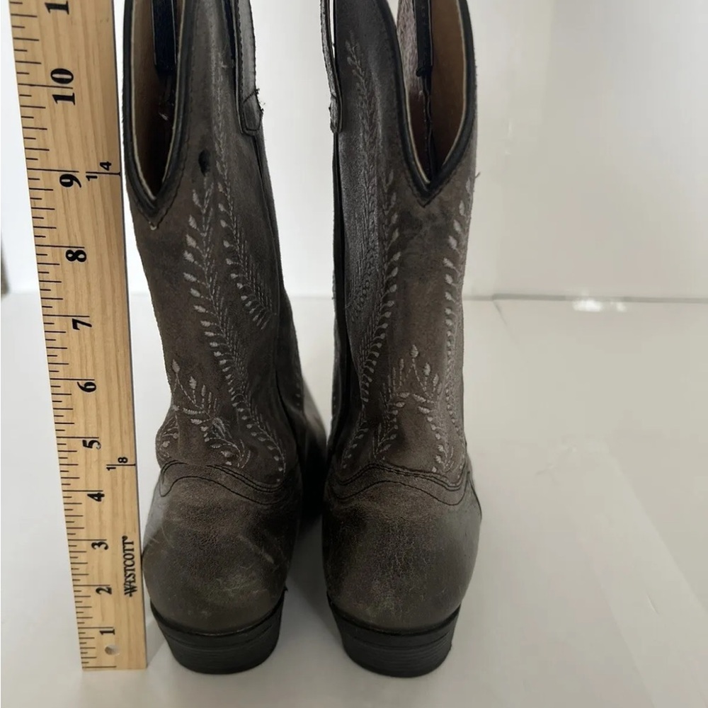 Sterling River Women's Gray Leather Cowboy Western Boots Size 7 Nashville - Picture 5 of 9